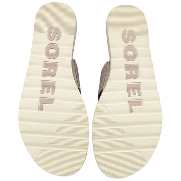 Sorel Women's Ella II Flat Slide Sandals Mauve Vapor Snakeskin 8.5 - Picture 6 of 7